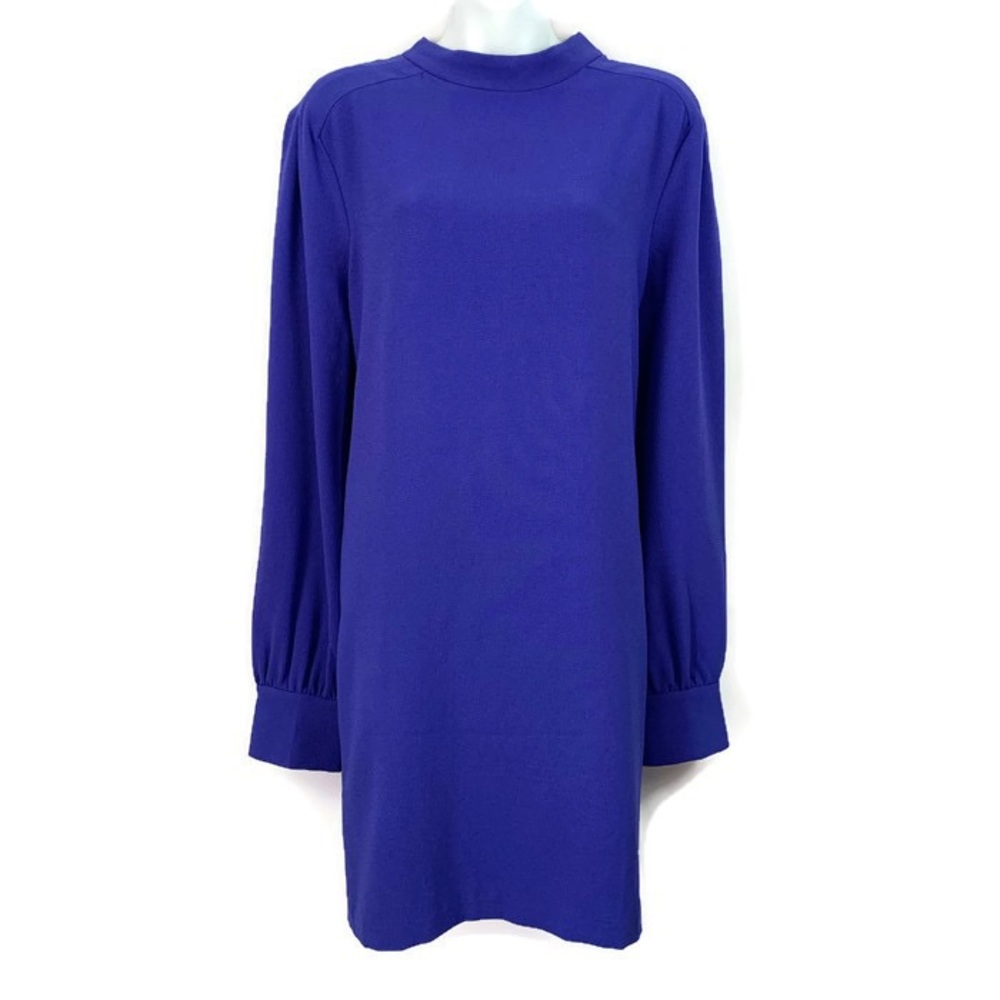 Charles Henry Shift Dress Blue Size XL keyhole
